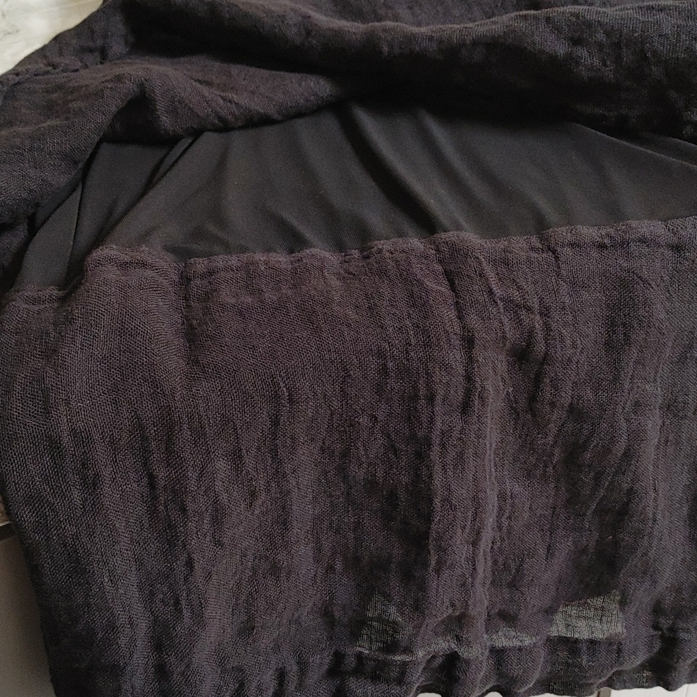 lili from Poland Black Gauze Layered Skirt S - Picture 12 of 16